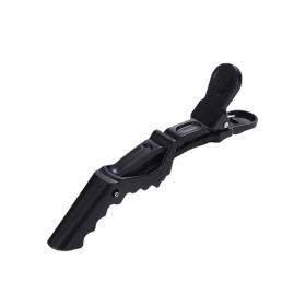 Plastic Positioning Partition Hair Tools Barrettes (Option: Black-With logo)