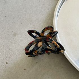 Fashion Retro Colorized Butterfly Small Hair Clip (Option: 8 Dark Blue Coffee)
