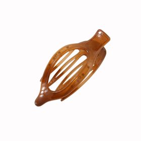 Frosted Oval Grip Fashion Large Updo (Option: Jelly Dark Brown)