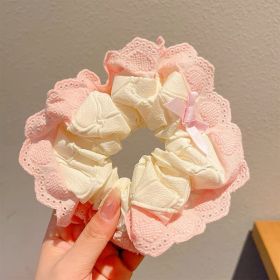 Summer Super Fairy Sweet Lace Large Intestine Hair Ring (Option: Hair Band 76)