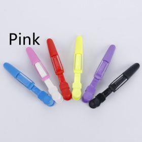 Plastic Positioning Partition Hair Tools Barrettes (Option: Pink-No logo)