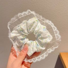 Summer Super Fairy Sweet Lace Large Intestine Hair Ring (Option: Hair Band 80)