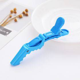 Plastic Positioning Partition Hair Tools Barrettes (Option: Blue-No logo)