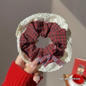 Summer Super Fairy Sweet Lace Large Intestine Hair Ring (Option: Hair Band 87)