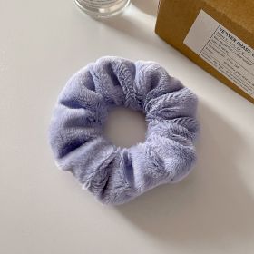 Cute Plush Large Intestine Hair Ring (Option: Purple)