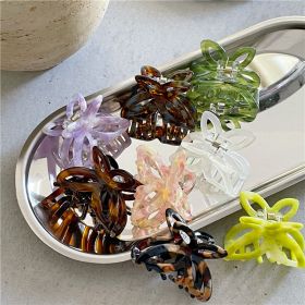 Fashion Retro Colorized Butterfly Small Hair Clip (Option: Set)