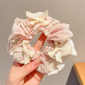 Summer Super Fairy Sweet Lace Large Intestine Hair Ring (Option: Hair Band 75)