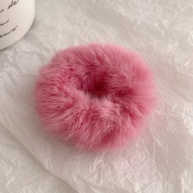 Cute Plush Large Intestine Hair Ring (Option: Watermelon Red)