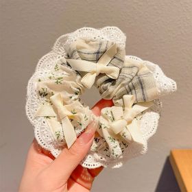 Summer Super Fairy Sweet Lace Large Intestine Hair Ring (Option: Hair Band 85)