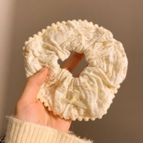 Summer Super Fairy Sweet Lace Large Intestine Hair Ring (Option: Hair Band 65)