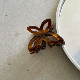 Fashion Retro Colorized Butterfly Small Hair Clip (Option: 2 Brown)