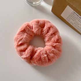 Cute Plush Large Intestine Hair Ring (Option: Orange)