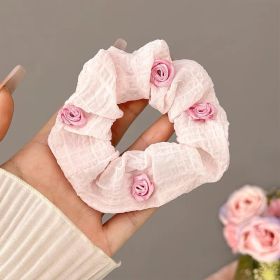 Summer Super Fairy Sweet Lace Large Intestine Hair Ring (Option: Hair Band 01)