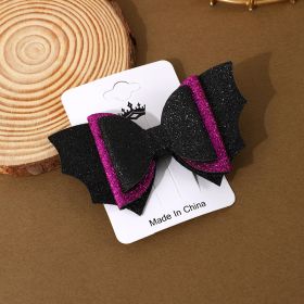 Halloween Barrettes Ghost Festival Party Festival Atmosphere Decor (Option: M3 Purple 3-Free Size)