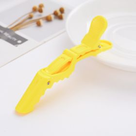 Plastic Positioning Partition Hair Tools Barrettes (Option: Yellow-No logo)
