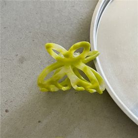 Fashion Retro Colorized Butterfly Small Hair Clip (Option: 3 Yellow Green)
